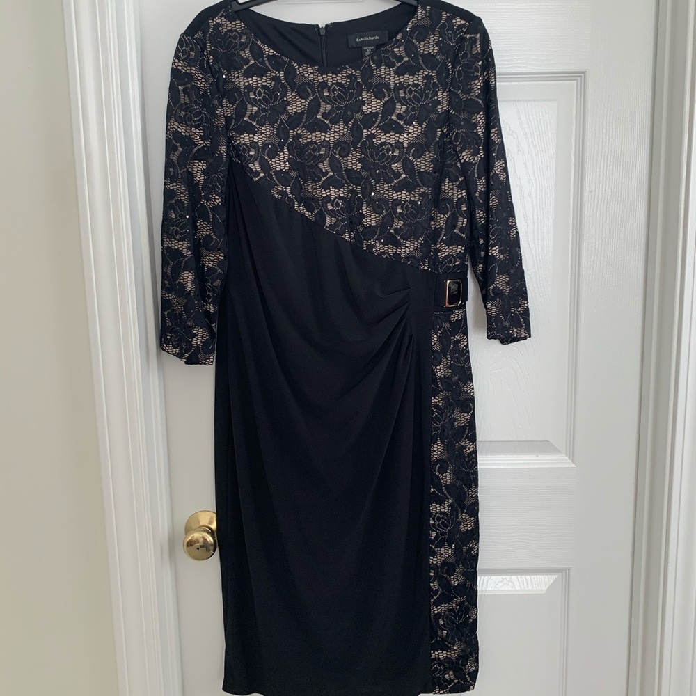 R&M Richards Black and Nude Dress